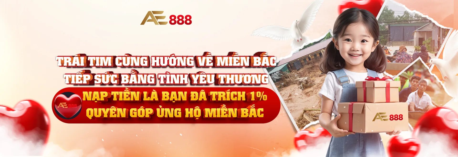 nạp tiền là trích 1% ủng hộ miền bắc lũ lụt